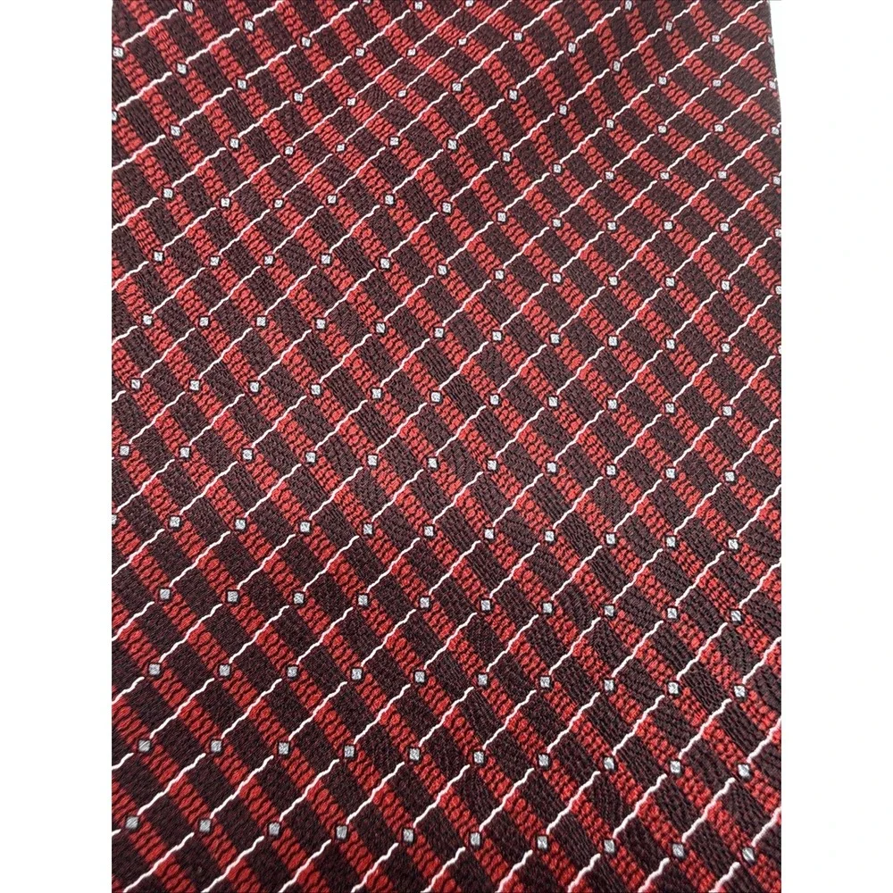 Men's Bocara Tie Necktie Red Black & Blue 100% silk‎ 60